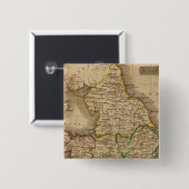 Engeland en Wales 4 Vierkante Button 5,1 Cm (Voorkant /achterkant)