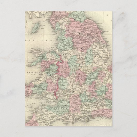 Engeland en Wales 5 Briefkaart (Voorkant)