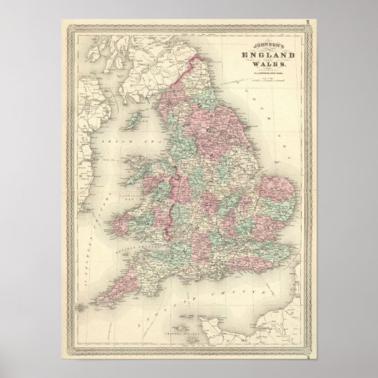 Engeland en Wales 5 Poster (Voorkant)