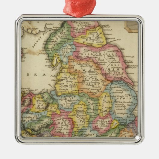 Engeland en Wales Metalen Ornament (Voorkant)