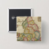 Engeland en Wales Vierkante Button 5,1 Cm (Voorkant /achterkant)