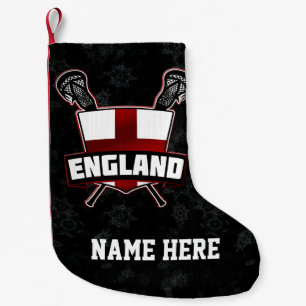 Engeland Engels Lacrosse Vlag Kerstkous Kleine Kerstsok