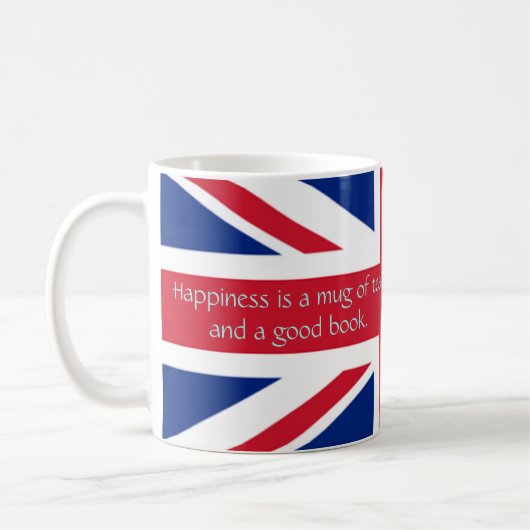 Engeland Engels Vlag geluk Tea Good Book Koffiemok (Links)