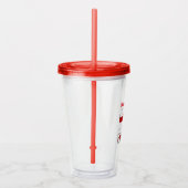 Engeland Engelse Vlag Rood Personalisatie Acryl Drinkbeker (Rechts)