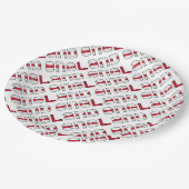 Engeland Engelstalig Typografiepatroon Papieren Bordje (Gekanteld)