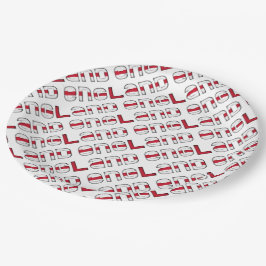 Engeland Engelstalig Typografiepatroon Papieren Bordje