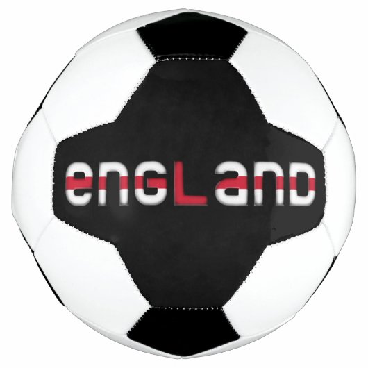 Engeland Engelstalige vlagkleuren Typografie Sport Voetbal (Voorkant)