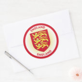 Engeland Erfgoed Embleem Ronde Sticker (Envelop)