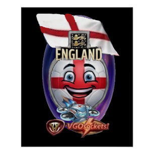 Engeland-GBall Perfect Poster