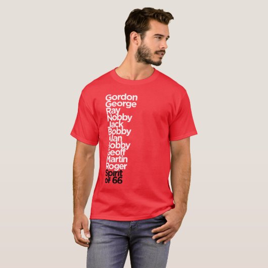 Engeland Geest van 66 Rood T-shirt (Voorkant volledig)