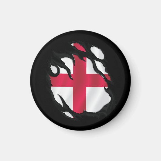 Engeland Gescheurde Vlag Magneet (Voorkant)