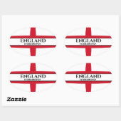 Engeland gevestigd 927 St George Flag Ovale Sticker (Vel)