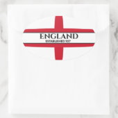 Engeland gevestigd 927 St George Flag Ovale Sticker (Tas)
