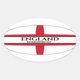 Engeland gevestigd 927 St George Flag Ovale Sticker