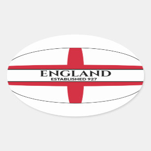 Engeland gevestigd 927 St George Flag Ovale Sticker