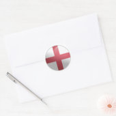 Engeland Glossy Circle Vlag Ronde Sticker (Envelop)