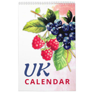 Engeland   Groenten en fruit 2026 Muur Kalender