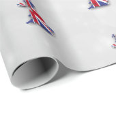 Engeland - Groot-Brittannië - vlag op de Britse ka Cadeaupapier (Rol Hoek)