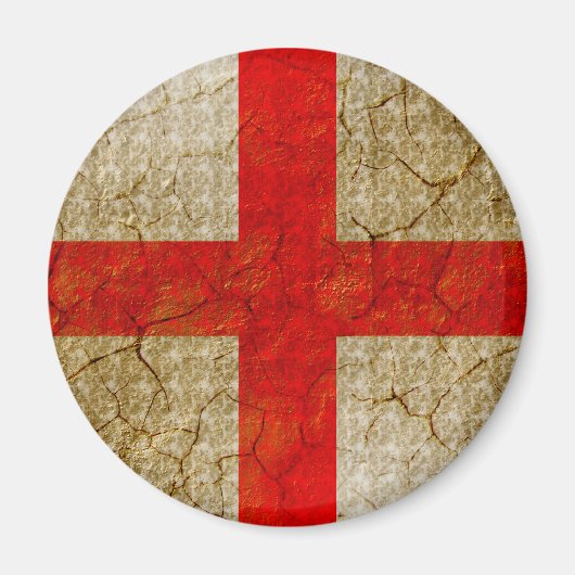Engeland Grunge Vlag Magneet (Voorkant)