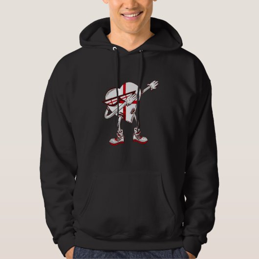 Engeland Hart Dabbing St George's Kruis Engelse Ro Hoodie (Voorkant)