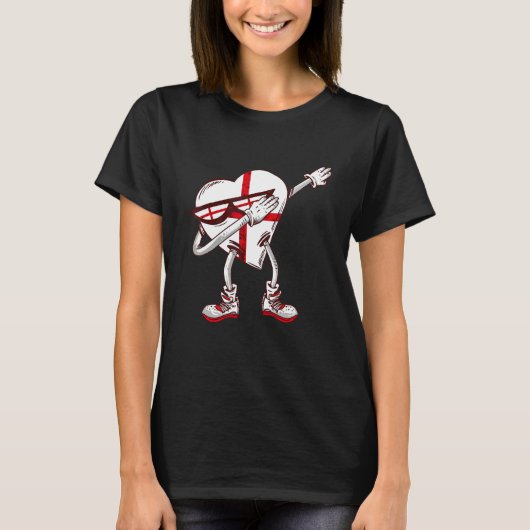 Engeland Hart Dabbing St George's Kruis Engelse Ro T-shirt (Voorkant)