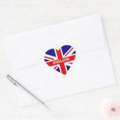 Engeland hart Sticker (Envelop)