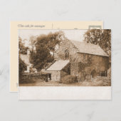  Engeland, Hawkeshead, de Hall van vóór 1904 Briefkaart (Voorkant / Achterkant)