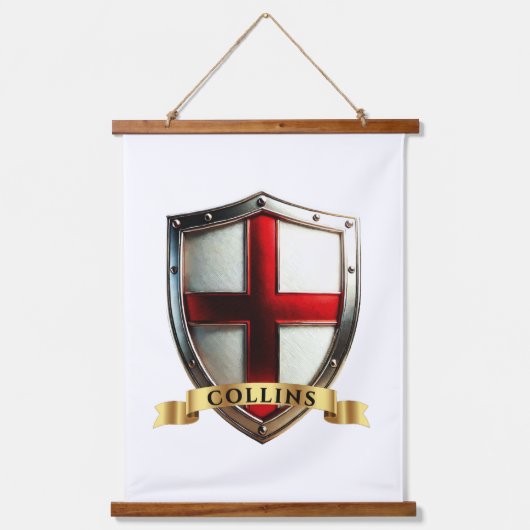 Engeland Heritage Shield voor Collins Hangend Wandkleed (Voorkant)