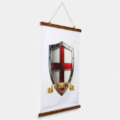 Engeland Heritage Shield voor Collins Hangend Wandkleed (Gebogen)