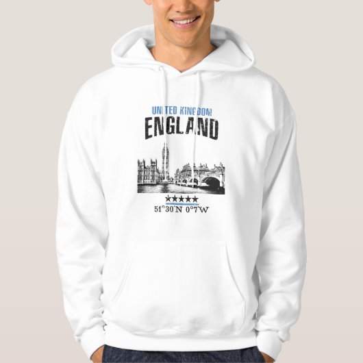 Engeland Hoodie (Voorkant)