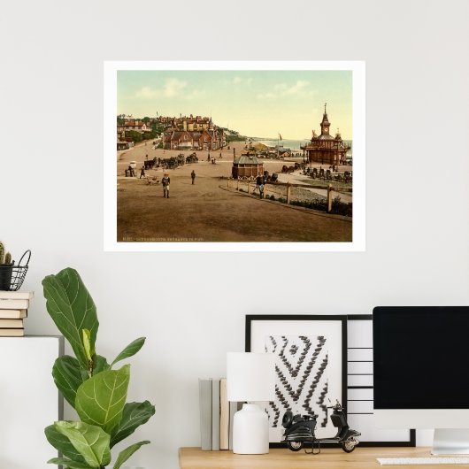  Engeland, ingang Bournemouth Pier, Dorset Poster (Thuiskantoor)