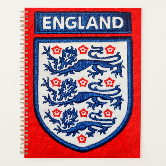 Engeland Internationaal Voetbal club badge Planner (Voorkant)