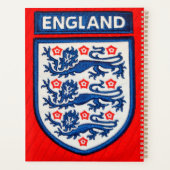 Engeland Internationaal Voetbal club badge Planner (Achterkant)