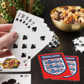 Engeland Internationaal Voetbalclub Pokerkaarten (Insitu)