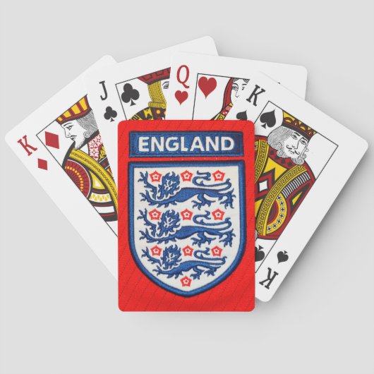 Engeland Internationaal Voetbalclub Pokerkaarten (Achterkant)