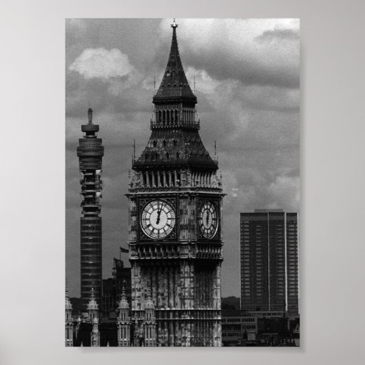 Engeland - kantoor van Londen Big ben Poster (Voorkant)