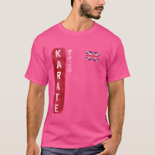 Engeland Karate Engelse vlag Kyokushinkai Dojo's T-shirt