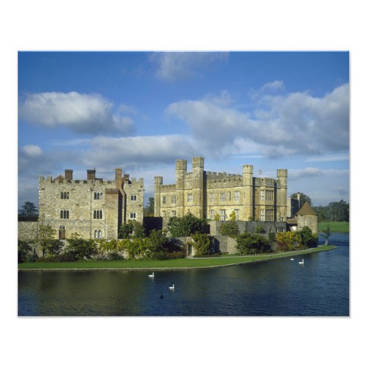 Engeland, Kent, Leeds Castle Foto Afdruk (Voorkant)