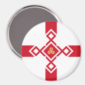 Engeland Koelkast Magneet - Anglo-Celtic Cross (Voorkant / Achterkant)