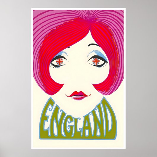 Engeland Kunst Londen Print Engelse Reis Poster (Voorkant)