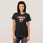 Engeland Leeuwin Voetbal   T-shirt (Voorkant volledig)