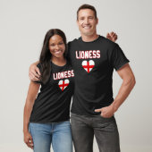 Engeland Leeuwin Voetbal   T-shirt (Unisex)