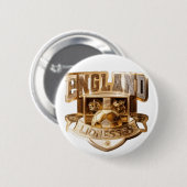 Engeland Leeuwinnen gouden badge Ronde Button 5,7 Cm (Voorkant /achterkant)