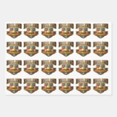 Engeland Leeuwinnen Kleur en Goud Wrapping Papier Inpakpapier Vel (Voorkant)