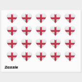 Engeland liefde vlag trots hart sticker (Vel)