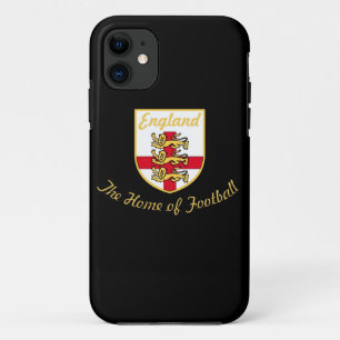 Engeland, Lions, The Home of Football (Voetbal)Bad Case-Mate iPhone Case
