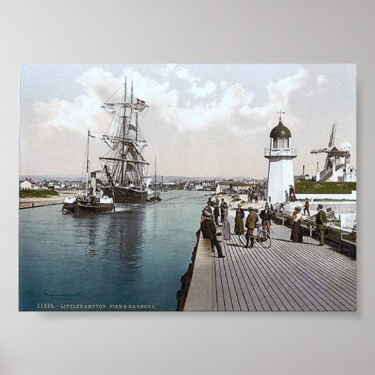  Engeland Littlehampton 1890's Poster (Voorkant)