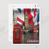 Engeland - Londen - Big Ben - Briefkaart (Voorkant / Achterkant)