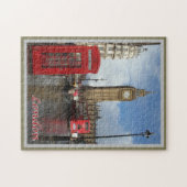 Engeland - Londen - Big Ben - dubbel-decke - Legpuzzel (Horizontaal)