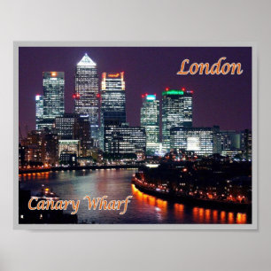 Engeland - Londen - Canary Wharf - Poster